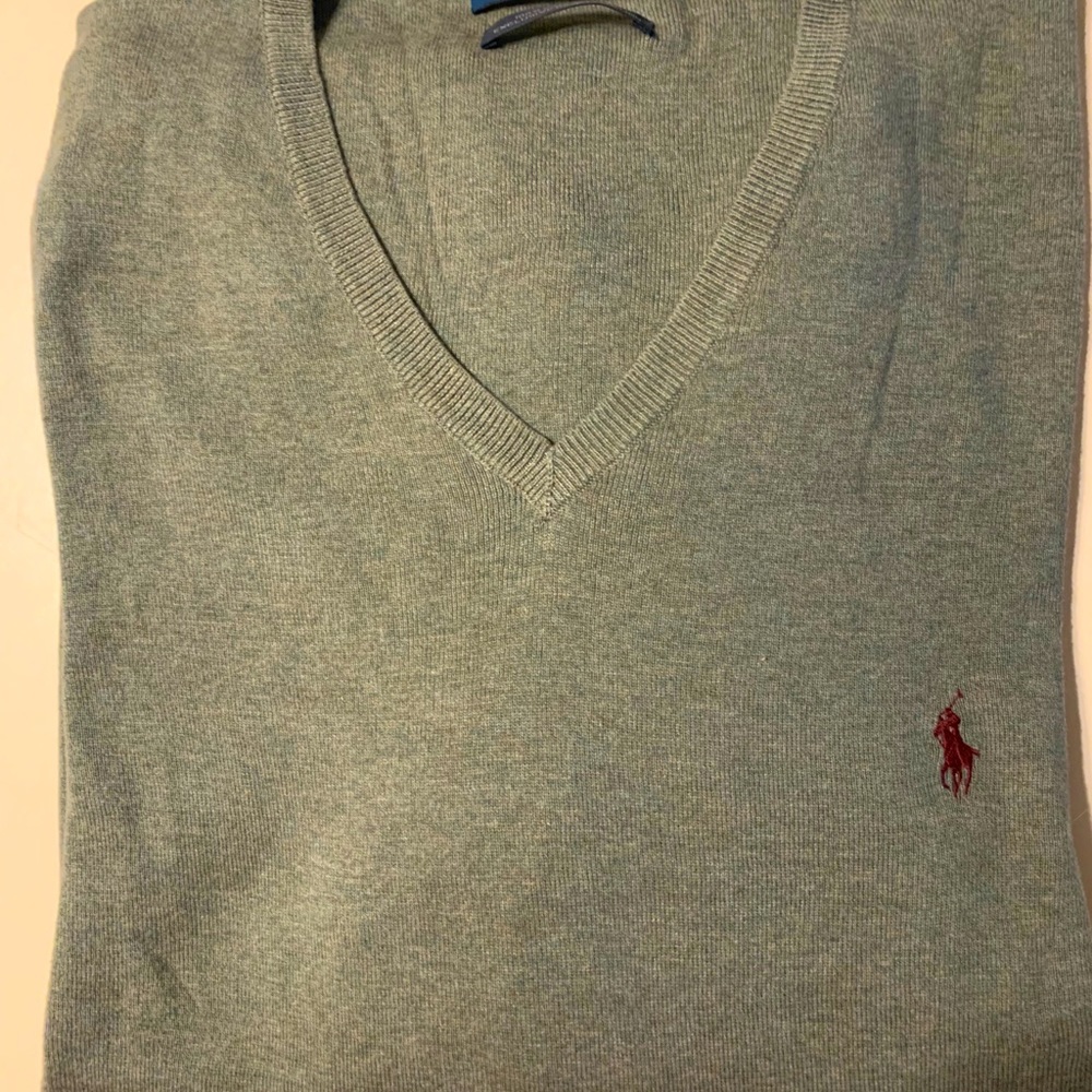 Polo by RalphLauren V-neck Pima Cotton sweater.2XL